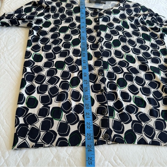 Josephine Chaus Silk Blend Lightweight Button front Cardigan Sweater Size M - Picture 13 of 14